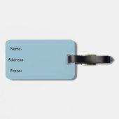 Étiquette À Bagage Étiquette mignonne de bagage d'escargot (Dos horizontal)