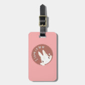 Étiquette À Bagage Étiquette mignonne de nom de lapin (Devant Vertical)