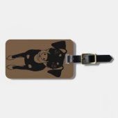 Étiquette À Bagage Étiquette minimum de bagage de Pin de SCHÉMA (Devant horizontal)