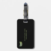 Étiquette À Bagage Étiquette Miss USA Lime Green Crown (Dos Vertical)