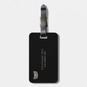 Étiquette À Bagage Étiquette Miss USA Silver Crown Luggage (Dos Vertical)