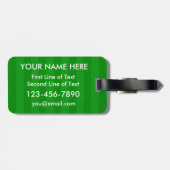 Étiquette À Bagage Étiquette Mon objectif Lacrosse Goalie Quote de ba (Dos horizontal)