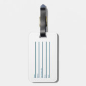 Étiquette À Bagage Étiquette Monde des bagages (Dos Vertical)