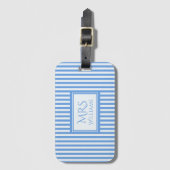 Étiquette À Bagage Étiquette nommée faite sur commande de bagage de (Devant Vertical)