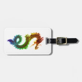 Étiquette À Bagage Étiquette orientale chromatique de bagage de (Devant horizontal)