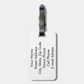 Étiquette À Bagage Étiquette orientale chromatique de bagage de (Dos Vertical)