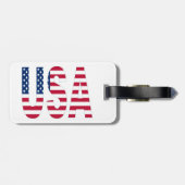 Étiquette À Bagage Étiquette patriotique de bagage des Etats-Unis (Dos horizontal)