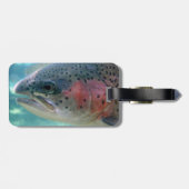 Étiquette À Bagage Étiquette personnalisable de bagage de truite (Dos horizontal)