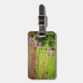 Étiquette À Bagage Étiquette personnalisable de bagage de voyage de (Devant Vertical)