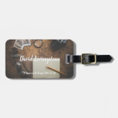 Étiquette À Bagage Étiquette personnalisée de bagage d'aventure de (Devant horizontal)