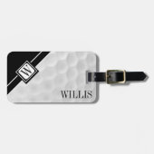 Étiquette À Bagage Étiquette personnalisée de bagage de boule de golf (Devant horizontal)