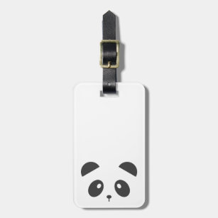 Étiquette À Bagage Étiquette personnalisée de bagage de panda