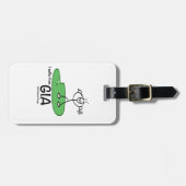 Étiquette À Bagage Étiquette personnalisée de sac de golf (Devant horizontal)