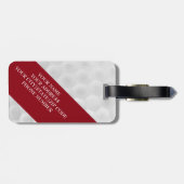 Étiquette À Bagage Étiquette personnalisée drôle de bagage de boule (Dos horizontal)