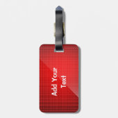 Étiquette À Bagage Étiquette personnalisée unique rouge de bagage (Dos Vertical)