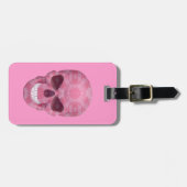 Étiquette À Bagage Étiquette Pink Camouflage Skull Luggage (Devant horizontal)