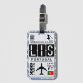 Étiquette À Bagage Étiquette Portugal (Devant Vertical)