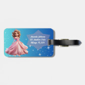 Étiquette À Bagage Étiquette Princesse Luggage (Dos horizontal)