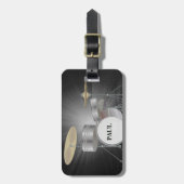 Étiquette À Bagage Étiquette réglée de bagage de tambour avec le (Devant Vertical)