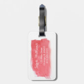 Étiquette À Bagage Étiquette rouge de bagage d'art de chaussure (Dos Vertical)