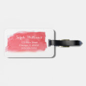 Étiquette À Bagage Étiquette rouge de bagage d'art de chaussure (Dos horizontal)
