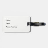 Étiquette À Bagage Étiquette rouge de bagage de partie de plage de (Dos horizontal)