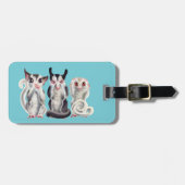 Étiquette À Bagage étiquette sage de bagage de 3 planeurs de sucre (Devant horizontal)