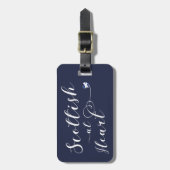 Étiquette À Bagage Étiquette Scottish At Heart Luggage (Devant Vertical)