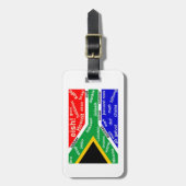 Étiquette À Bagage Étiquette sud-africaine de bagage d'argot - (Devant Vertical)