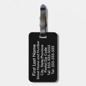 Étiquette À Bagage Étiquette suisse de bagage de drapeau (ajoutez (Dos Vertical)