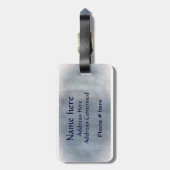 Étiquette À Bagage Étiquette sûre de sac de voyage de St Christopher (Dos Vertical)