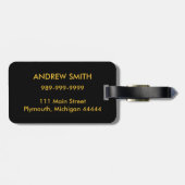 Étiquette À Bagage Étiquette tropicale de bagage de plage de coucher (Dos horizontal)