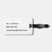 Étiquette À Bagage Étiquette tropicale de bagage de voyage (Dos horizontal)