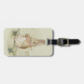 ÉTIQUETTE À BAGAGE ÉTIQUETTE VINTAGE MIGNONNE SENSIBLE DE (Devant horizontal)