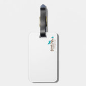 Étiquette À Bagage Étiquette "Walter de bagage le chat " (Dos Vertical)