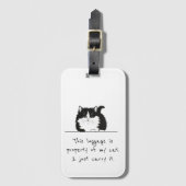 Étiquette À Bagage Étiquettes à bagages/ étiquette de bagages (Devant Vertical)