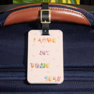 Étiquette À Bagage Etiquettes à bagages   J'Aime Mon Véritable Moi