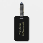 Étiquette À Bagage Étiquettes celtiques élégantes de bagage de noeud (Dos Vertical)