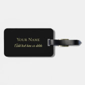 Étiquette À Bagage Étiquettes celtiques élégantes de bagage de noeud (Dos horizontal)