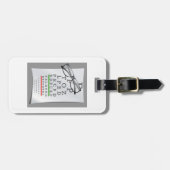 Étiquette À Bagage Étiquettes de bagage de diagramme d'optométriste (Devant horizontal)