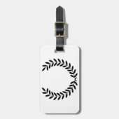 Étiquette À Bagage Étiquettes de bagage de guirlande de laurier (Devant Vertical)