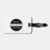 Étiquette À Bagage Étiquettes de bagage de logo de voyage d'affaires (Dos horizontal)