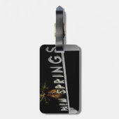 Étiquette À Bagage Étiquettes de bagage de Palm Springs (Dos Vertical)