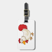 Étiquette À Bagage Étiquettes de bagage de poulet de bande dessinée (Devant Vertical)