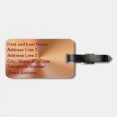 Étiquette À Bagage Étiquettes de bagage personnalisées par (Dos horizontal)