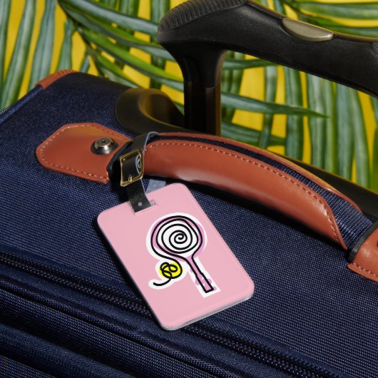 Étiquette À Bagage Étiquettes de bagage personnalisées pour raquette  (Insitu Rectoal 1)