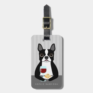 Étiquette À Bagage Étiquettes de bagages Boston Terrier