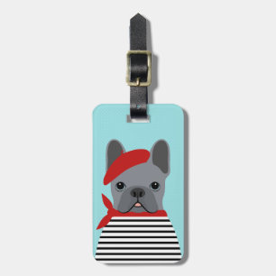 Étiquette À Bagage Étiquettes de bagages Bouledogue Français