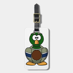 Étiquette À Bagage Étiquettes de bagages canard colvert cartoon