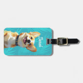 Étiquette À Bagage Étiquettes de bagages Corgi (Devant horizontal)
